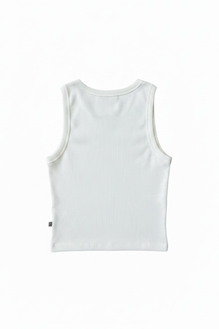 White | RIB TOP WOMEN
