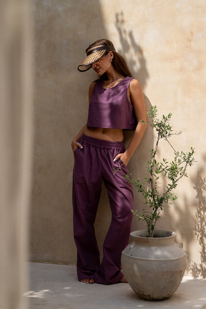 Purple Mauve | CROP TOP