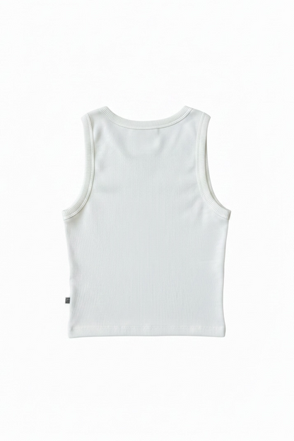White | RIB TOP WOMEN