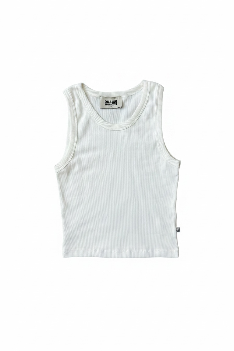 White | RIB TOP WOMEN