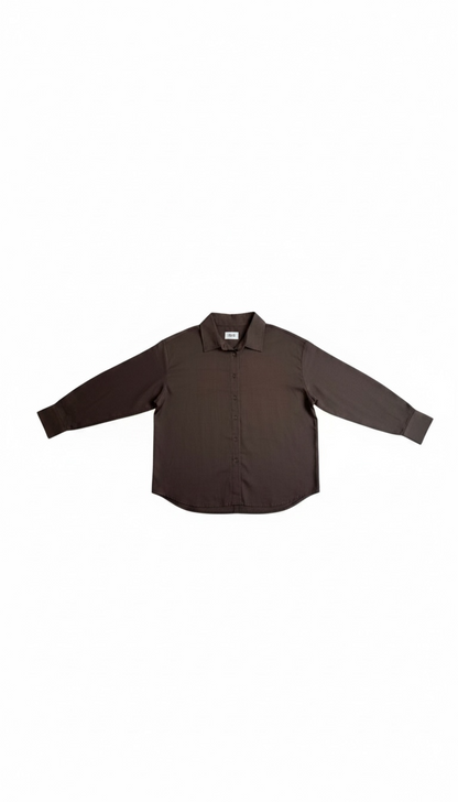 Chocolate Brown | LONG SLEEVE BLOUSE
